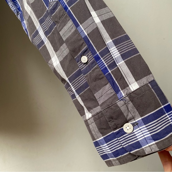 J Crew Plaid Slim Oxford Button Down Shirt - Picture 7 of 8